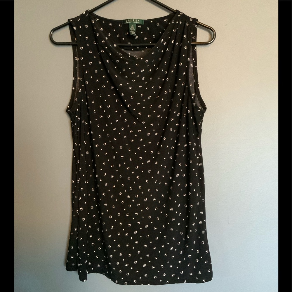 Ralph Lauren Sleeveless cowl neck blouse